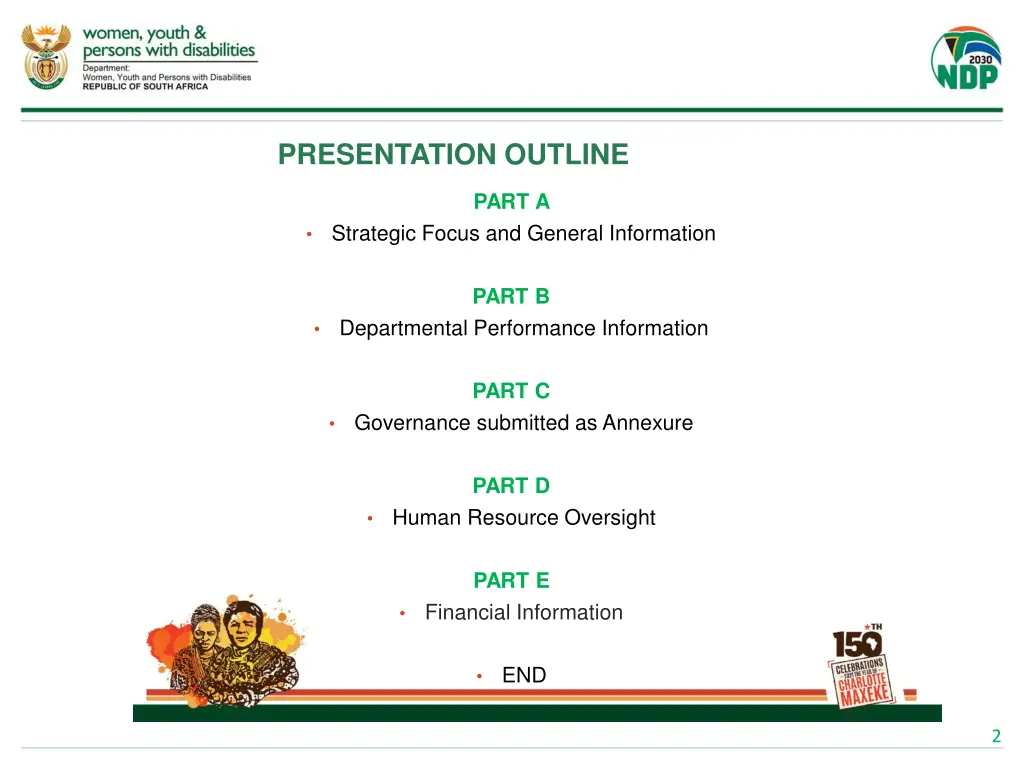 presentation outline