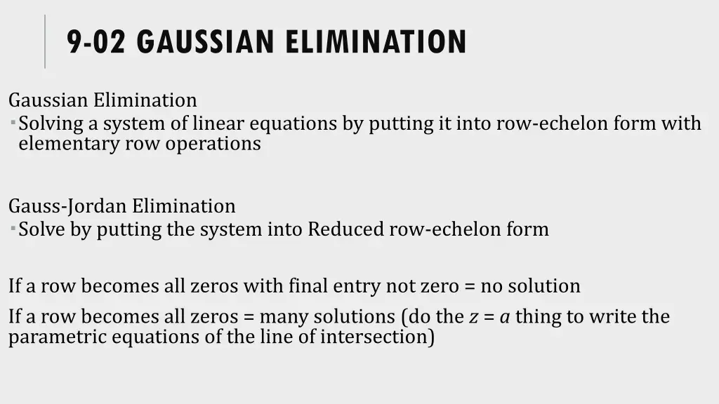 9 02 gaussian elimination