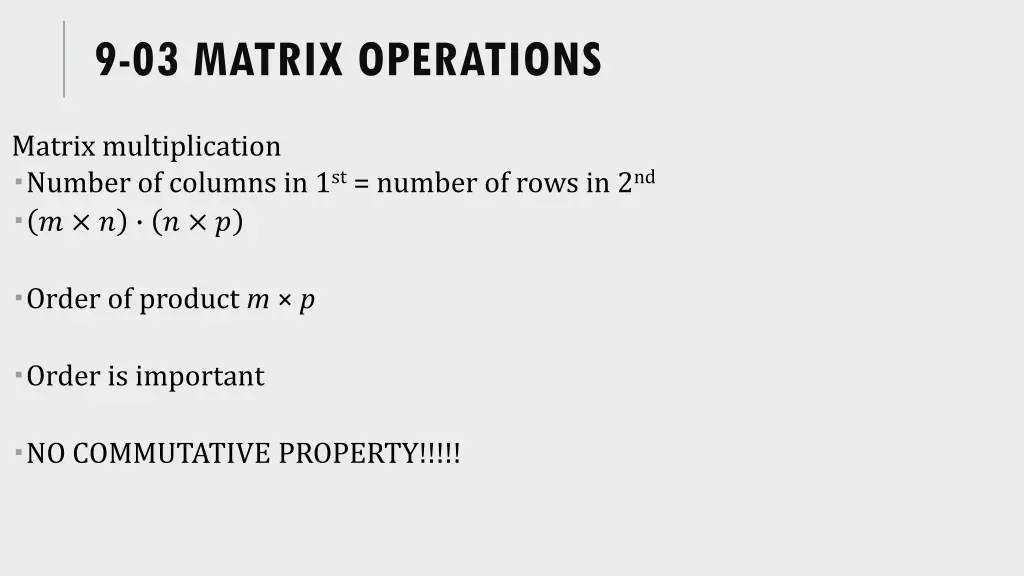 9 03 matrix operations 2