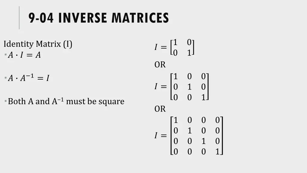 9 04 inverse matrices