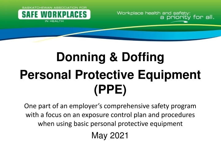 donning doffing personal protective equipment ppe