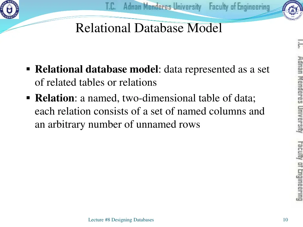 relational database model