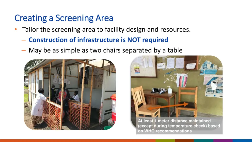 creating a screening area creating a screening