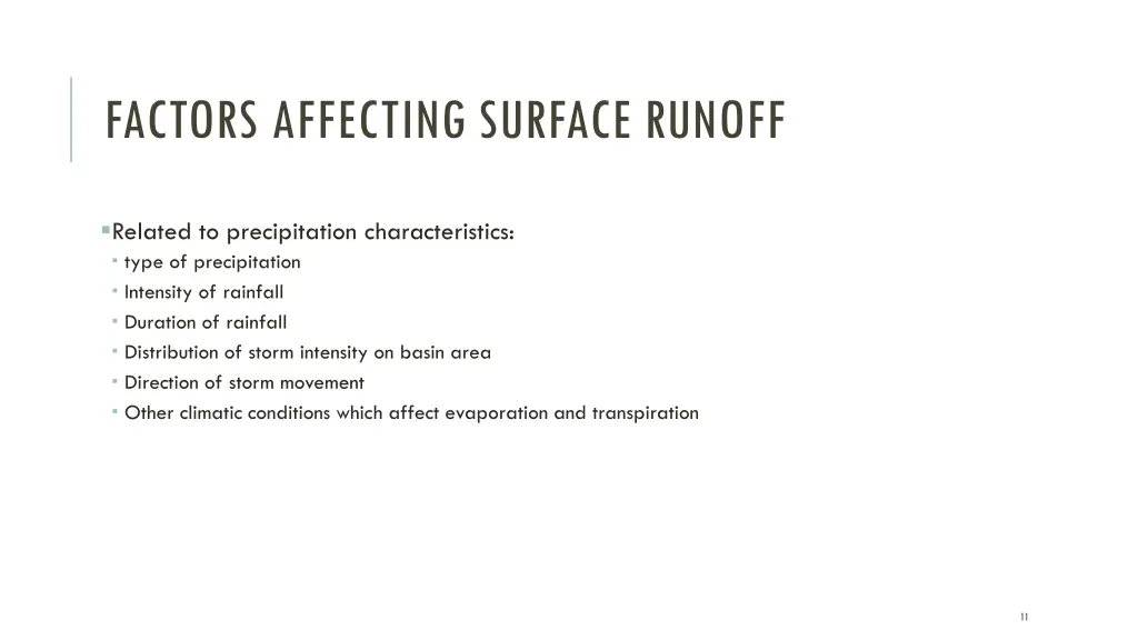 factors affecting surface runoff 1