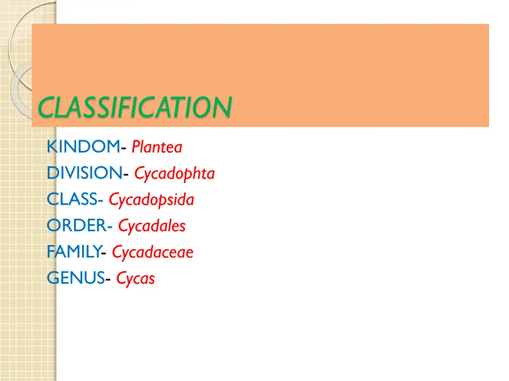 classification