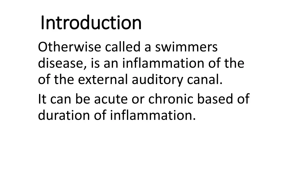 introduction introduction otherwise called