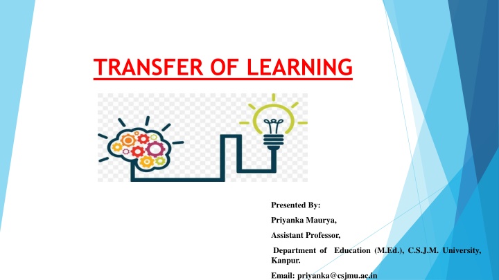 transfer of learning