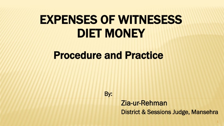 expenses of witnesess expenses of witnesess diet