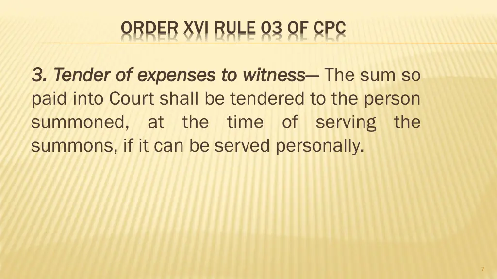 order xvi rule 03 of cpc