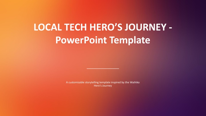 local tech hero s journey powerpoint template