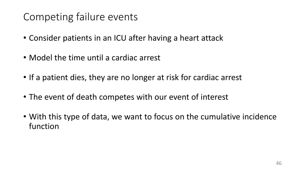 competing failure events