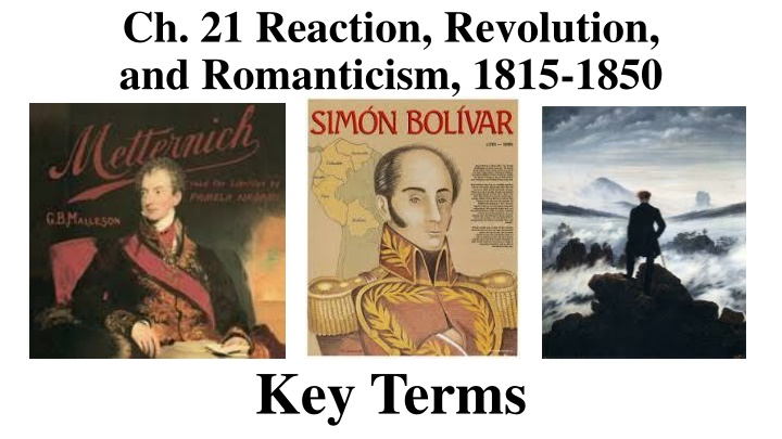 ch 21 reaction revolution and romanticism 1815