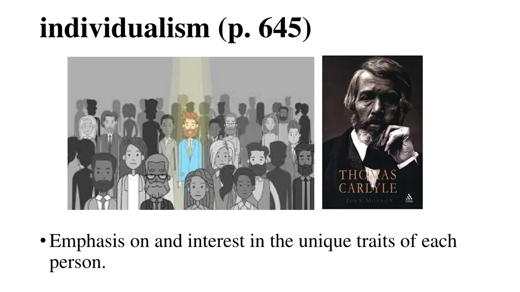 individualism p 645