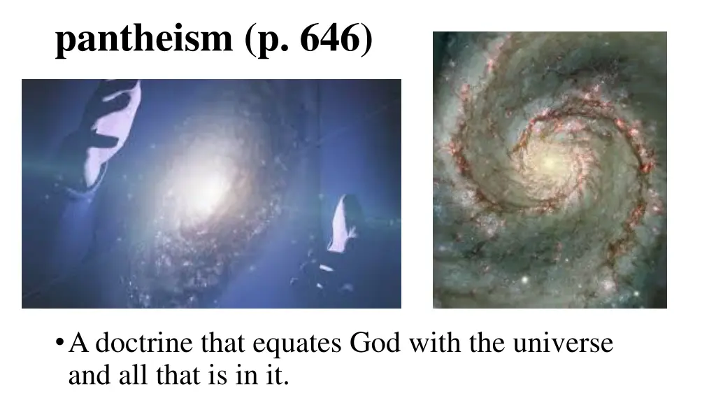 pantheism p 646