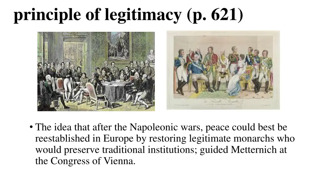 principle of legitimacy p 621