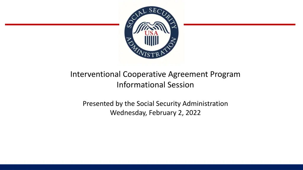 interventional cooperative agreement program