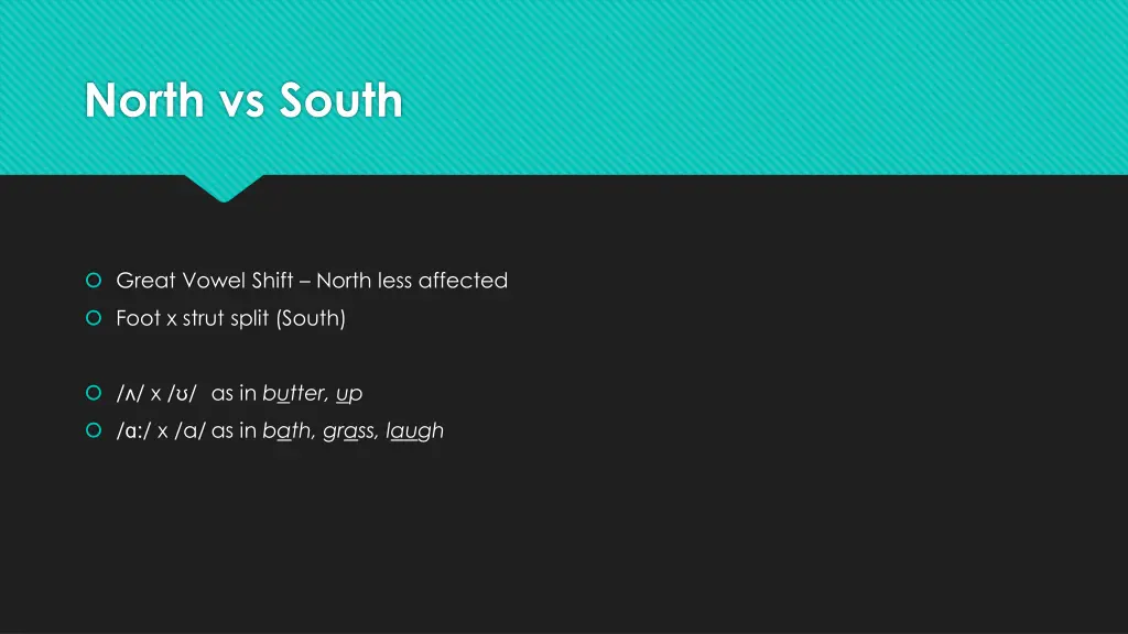 north vs south