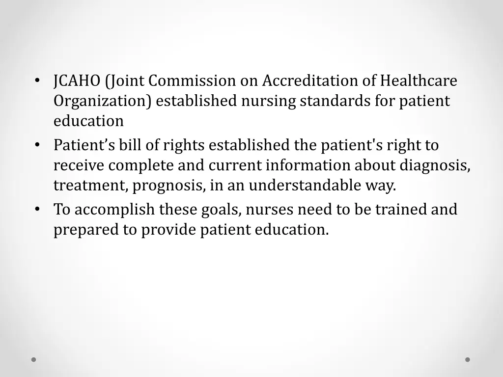 jcaho joint commission on accreditation