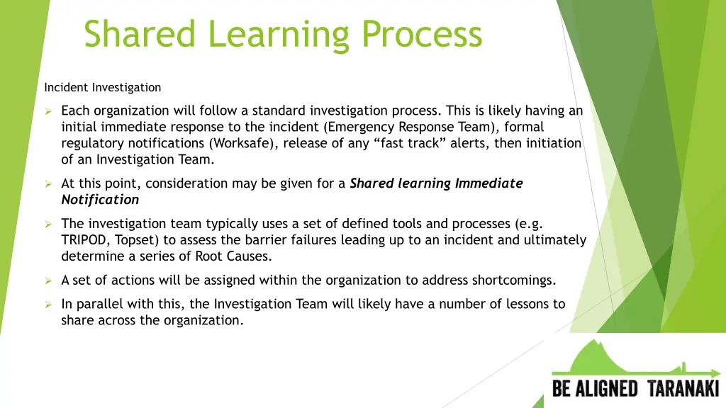 shared learning process