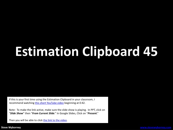 estimation clipboard 45