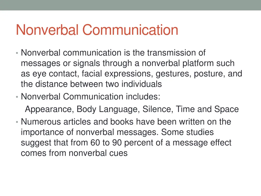 nonverbal communication 1