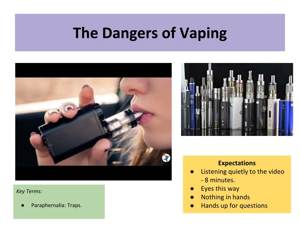 the dangers of vaping