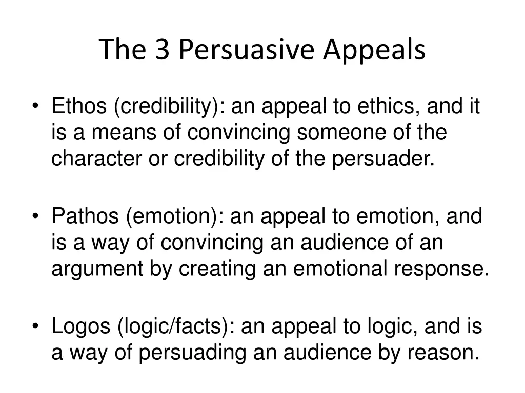 the 3 persuasive appeals