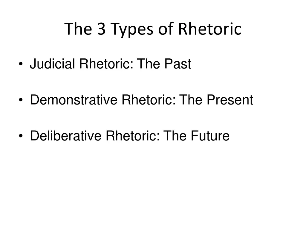 the 3 types of rhetoric