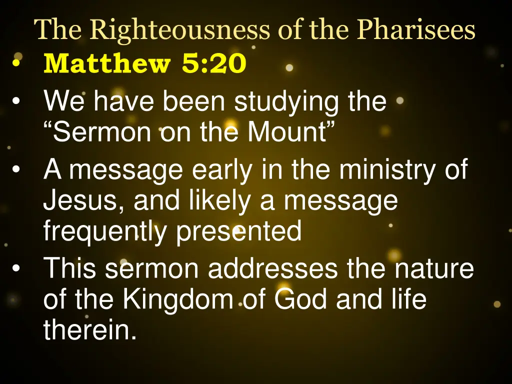 the righteousness of the pharisees