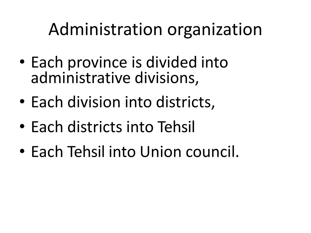 administration organization