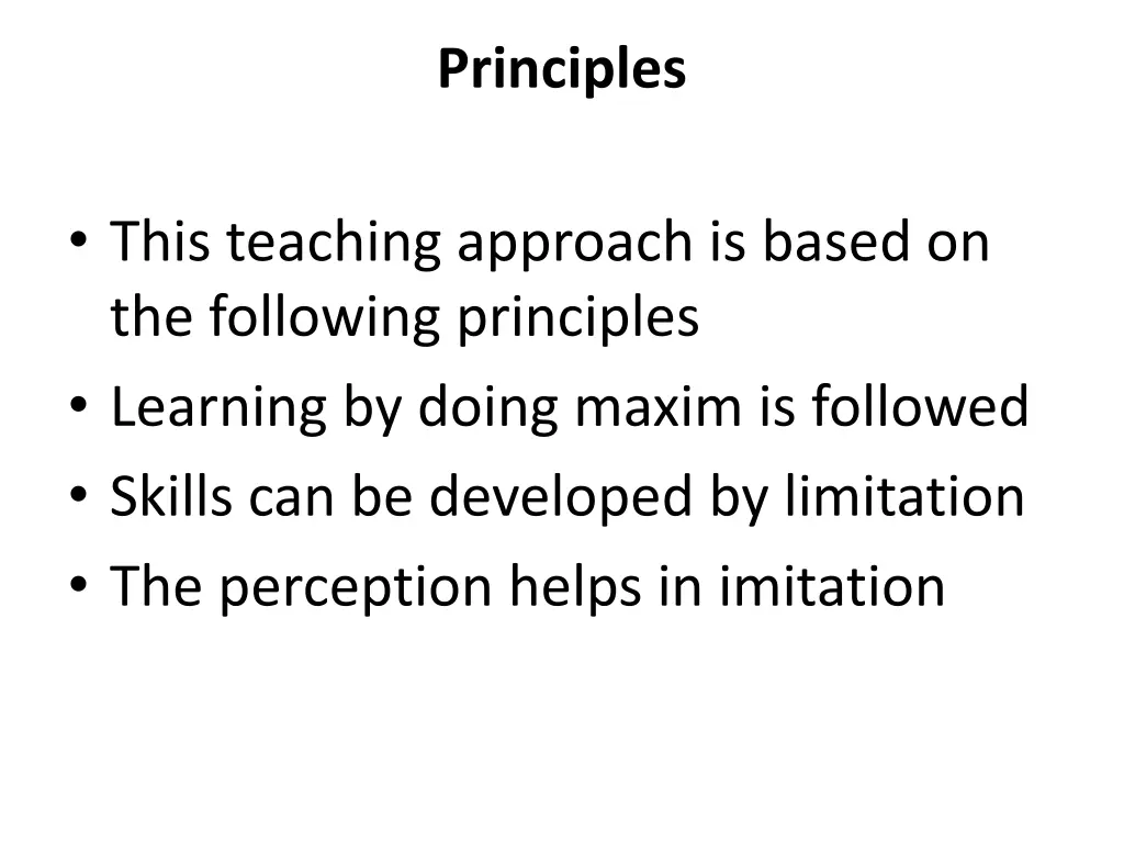 principles