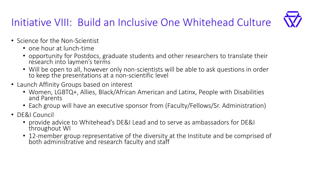 initiative viii build an inclusive one whitehead 1