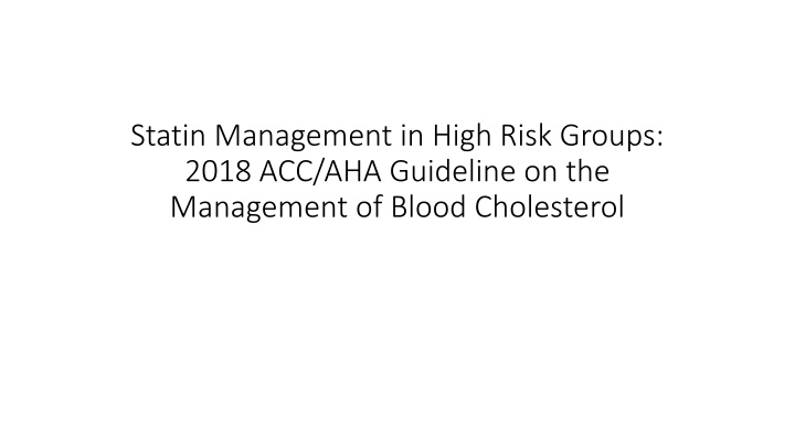 statin management in high risk groups 2018