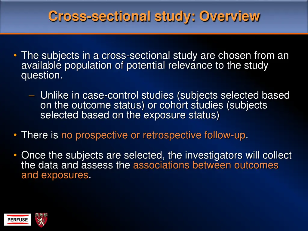 cross sectional study overview 1