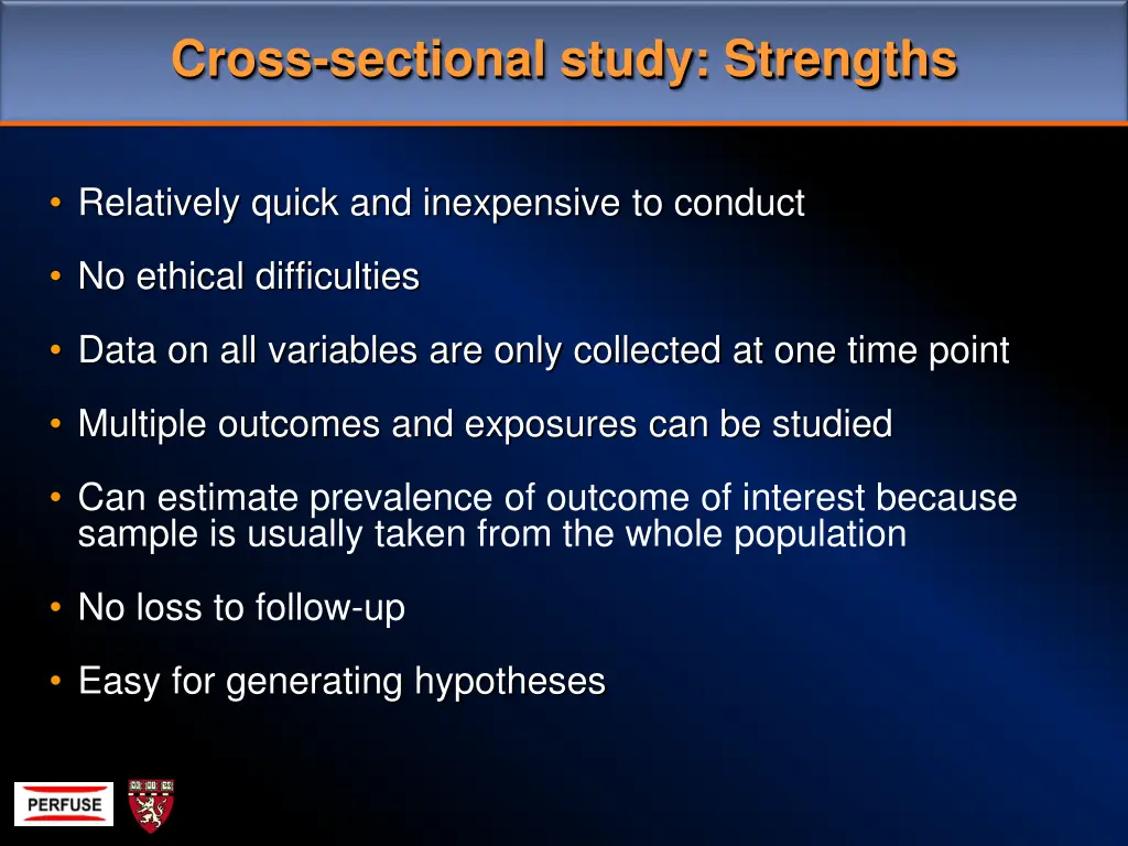 cross sectional study strengths