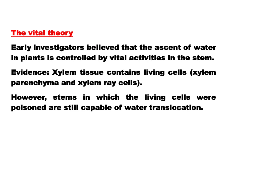 the vital theory the vital theory