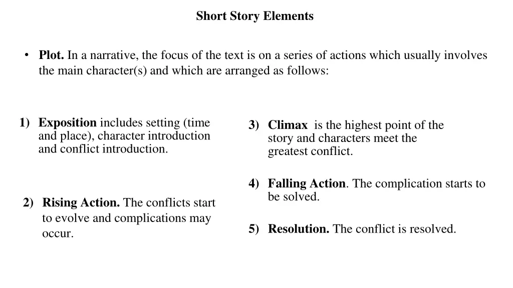 short story elements 2