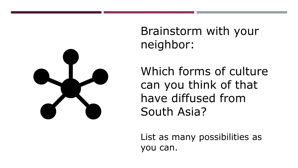 brainstorm with your neighbor 1