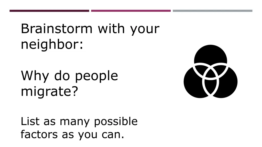 brainstorm with your neighbor