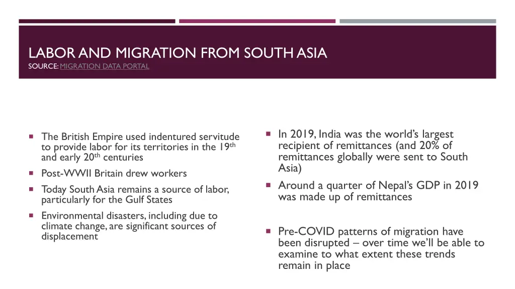 labor and migration from south asia source