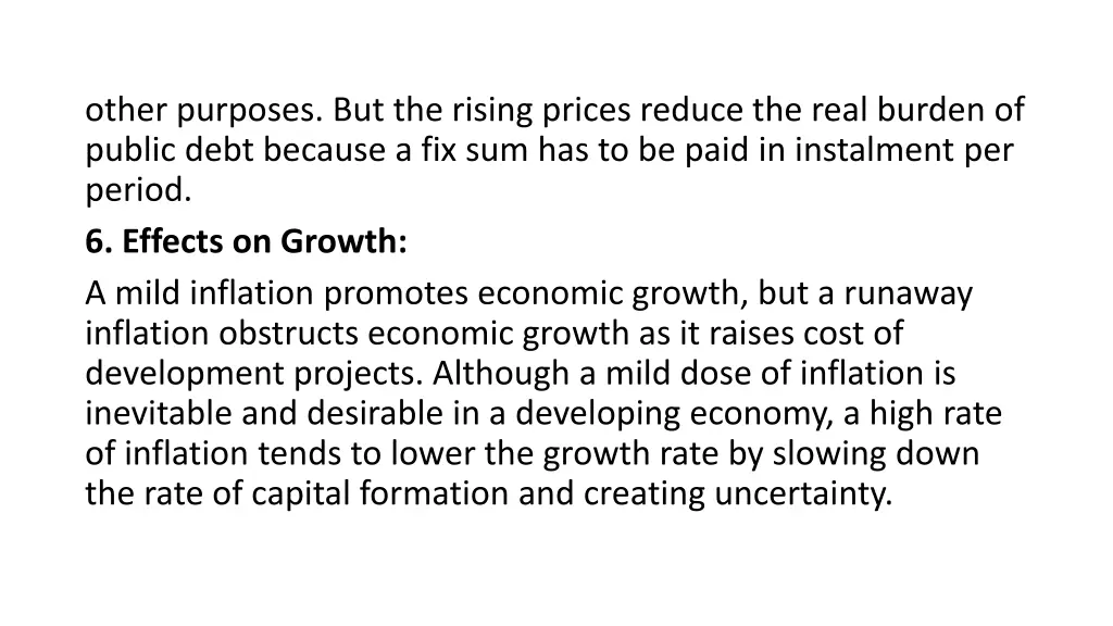 other purposes but the rising prices reduce