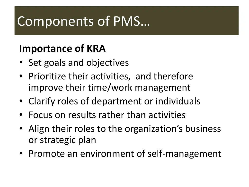 components of pms 2