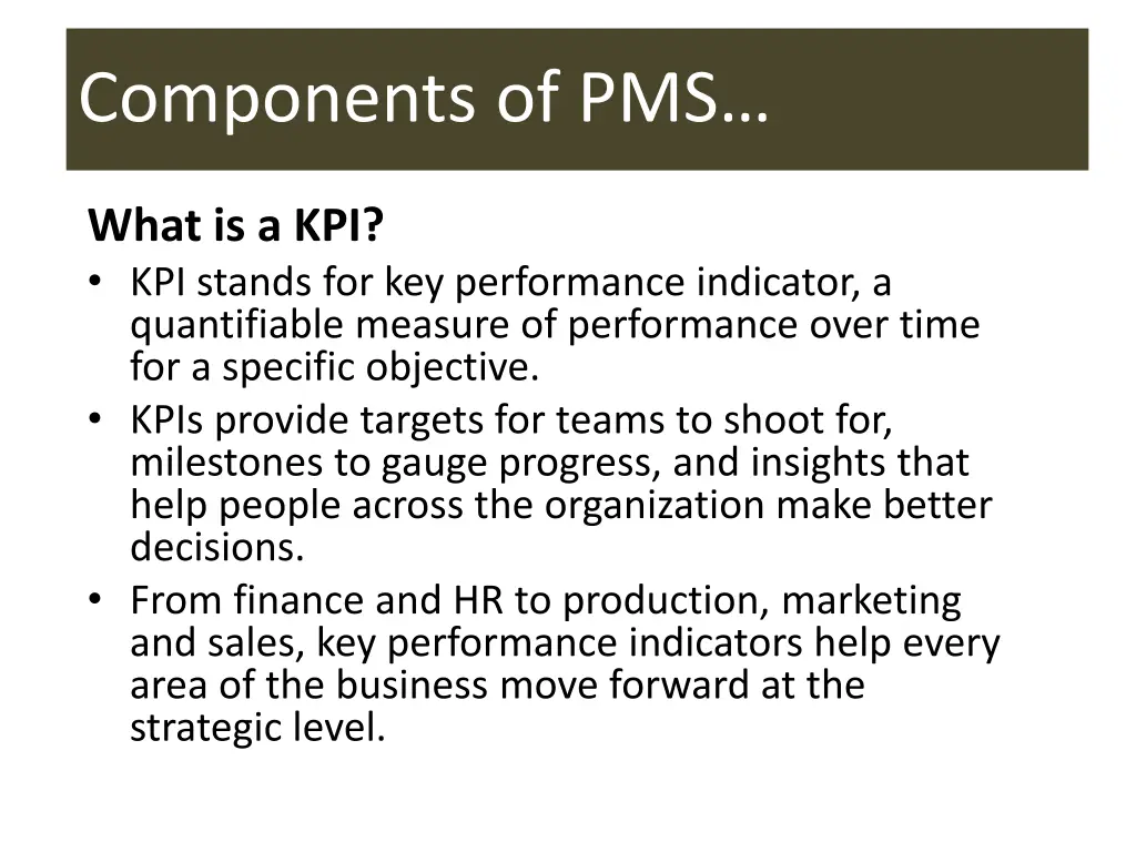 components of pms 3