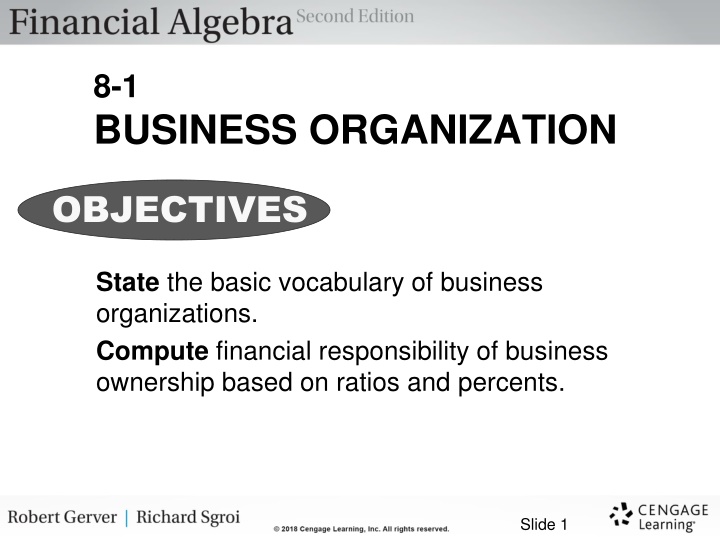 8 1 business organization