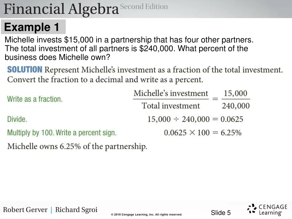 example 1 michelle invests 1