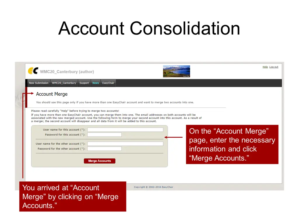 account consolidation