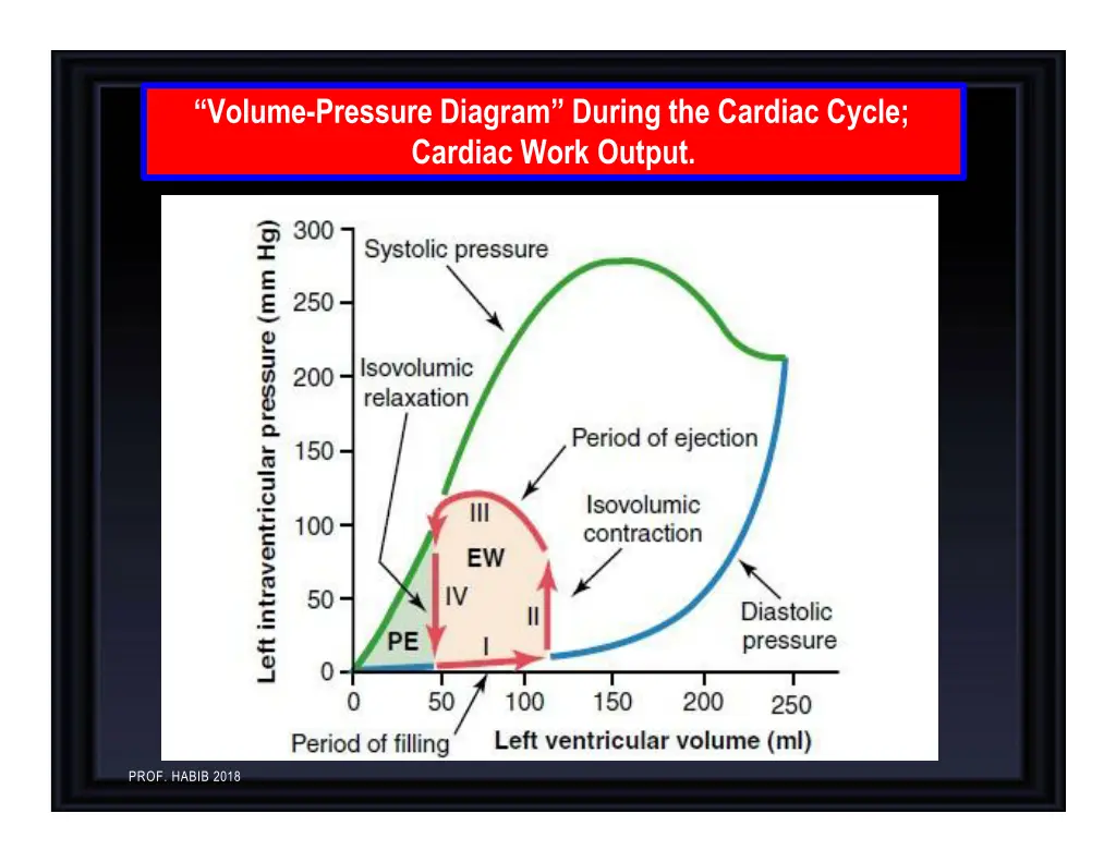 volume pressure diagram during the cardiac cycle