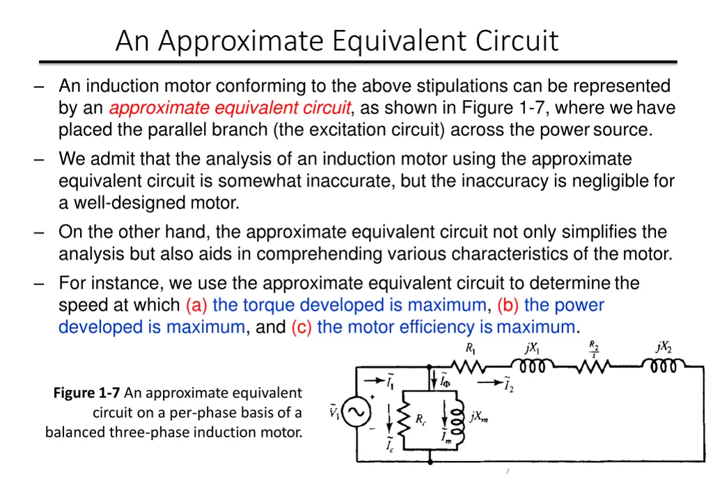 an approximate equivalent circuit 1