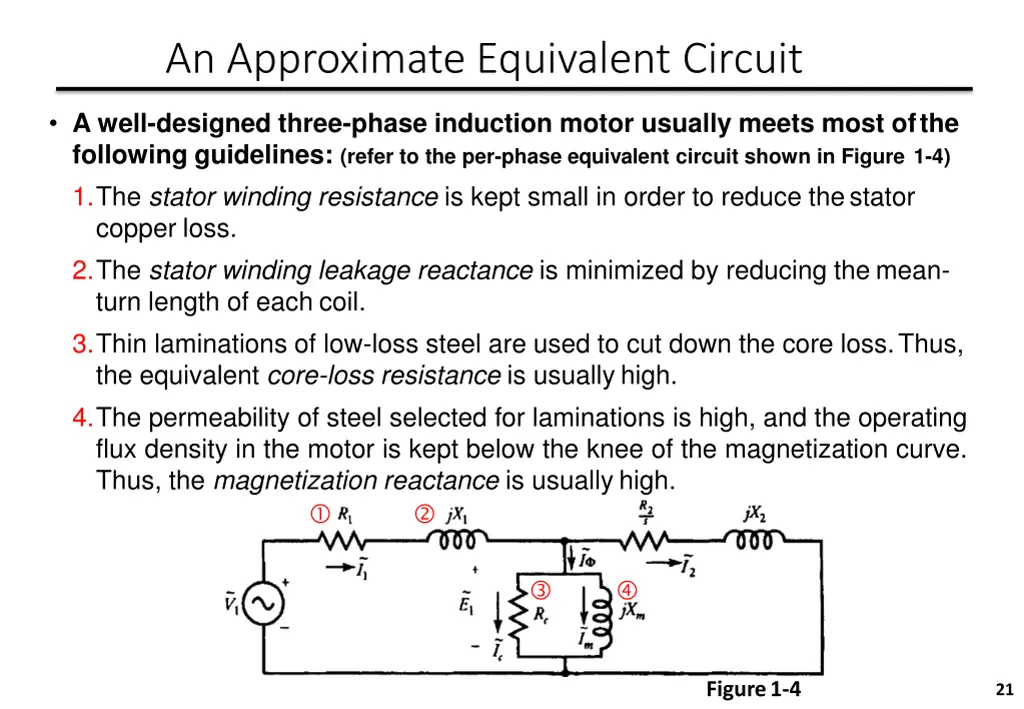 an approximate equivalent circuit