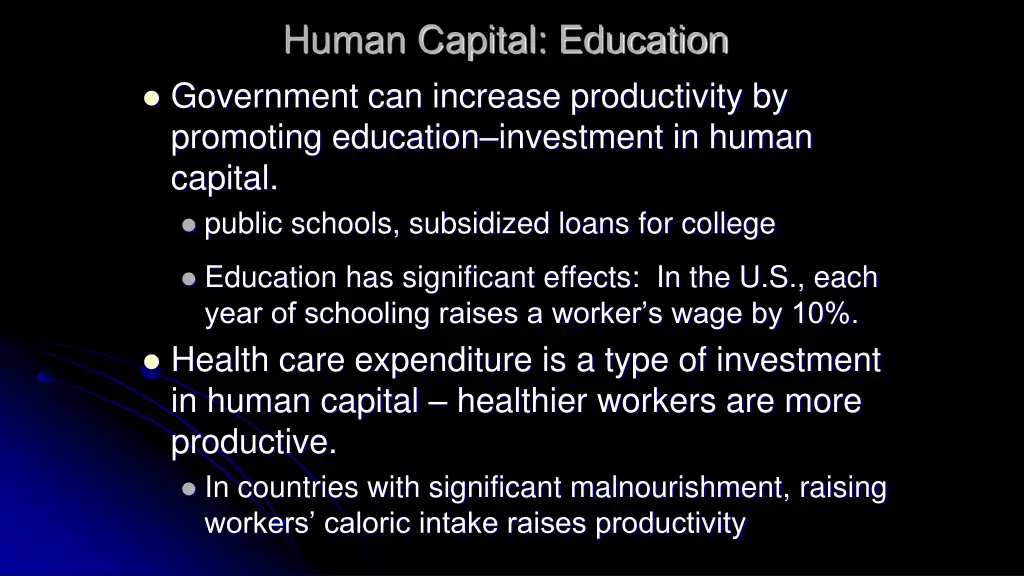 human capital education